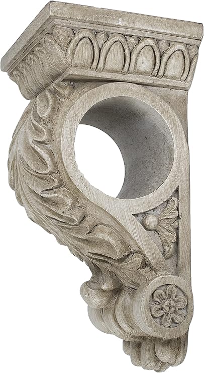 MERIVILLE Chatecu Drapery Sconce, Corbel Bracket, Drapery Scarf Swags, Wall Decor, Cottage, 1Pcs