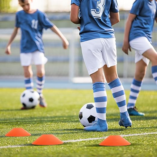 Pro Disc Cones - Training Cones Agility Soccer Cones with Carry Bag for Training, Soccer, Football, Basketball,Kids and Other Sports and Games(22G)