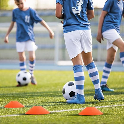 Pro Disc Cones - Training Cones Agility Soccer Cones with Carry Bag for Training, Soccer, Football, Basketball,Kids and Other Sports and Games(22G)