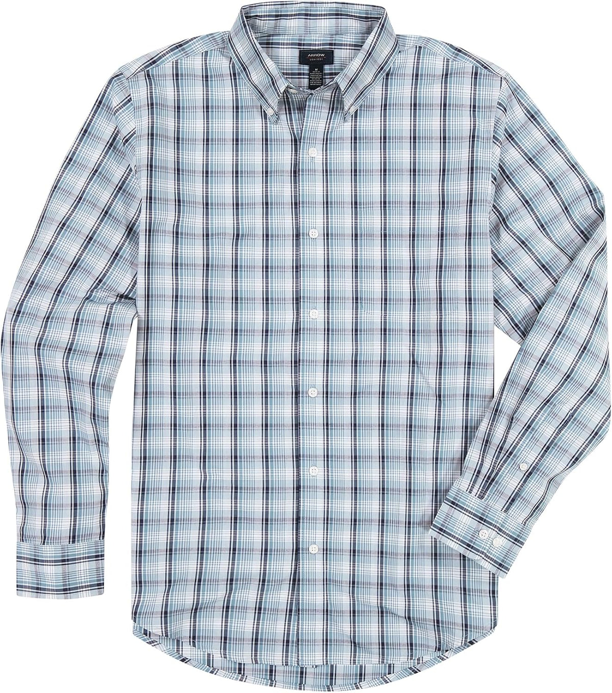 Arrow Men's Hamilton Poplin Long Sleeve Button Down Shirt