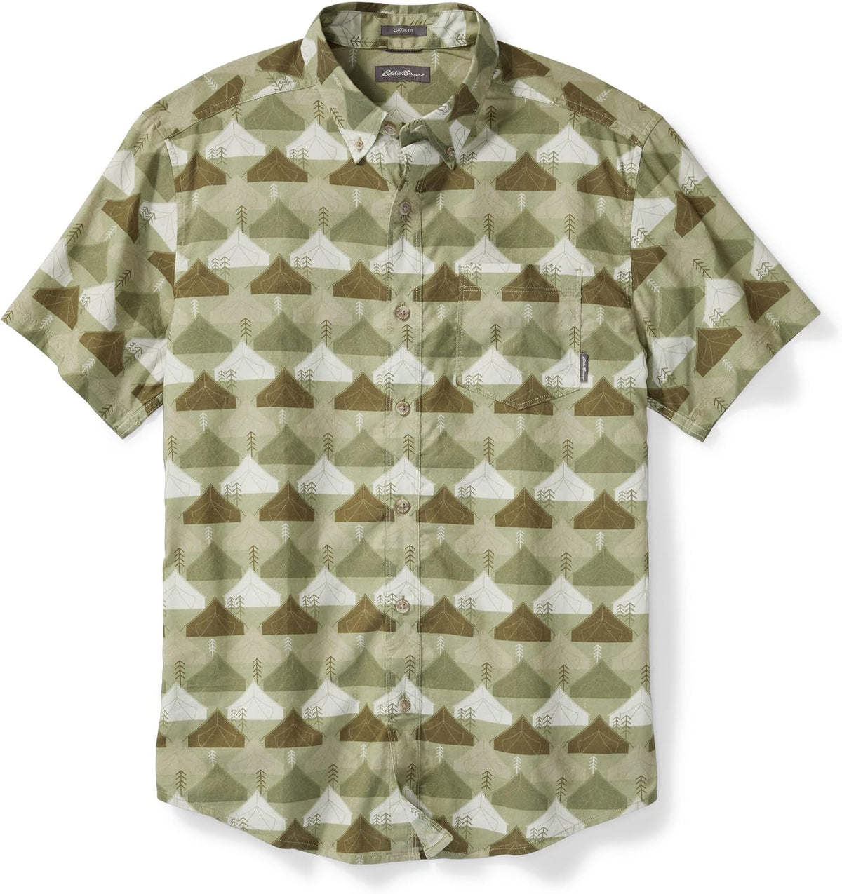 Eddie Bauer Men's Baja Short-Sleeve Shirt - Print