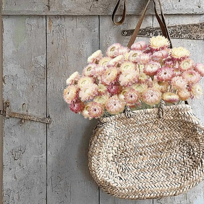 20 Pcs Natural Dried Daisy Flowers Bouquet Dried Flower Pink Daisies Dried Sunflowers Chrysanthemum with Stem for Wedding Farmhouse Table Vase Decor Home DIY Flower Arrangement