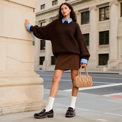 These versatile women's loafers from DREAM PAIRS feature a chunky platform sole, flexible vegan leather, and responsive foam for all-day comfort.