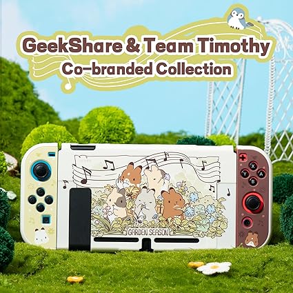 GeekShare Protective Case for Switch Slim Cover Case Anti Scratch Hard Protective Shell Compatible with Nintendo Switch - Team Timothy