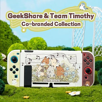 GeekShare Protective Case for Switch Slim Cover Case Anti Scratch Hard Protective Shell Compatible with Nintendo Switch - Team Timothy
