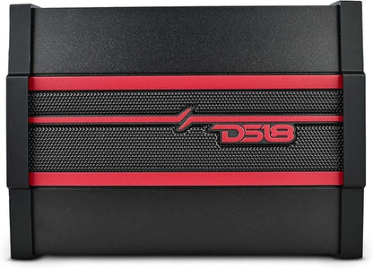 DS18 CANDY-X4B Car Amplifier 4-Channel Class D, 1600W Peak Power RMS, 4 x 120W at 4 Ohm, 4 x 200W at 2 Ohm, and 2 x 350W at 4 Ohm Bridge - Compact Size, fits into Any Vehicle