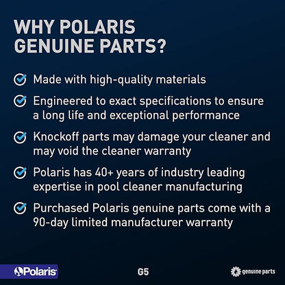 Polaris Genuine Parts G5 Complete Feed Hose with UWF Replacement for pressure-side cleaners 280, 280 Tank Trax, TR28P, 380, 180