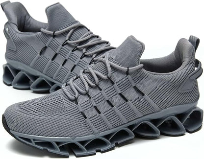Mens Running Shoes Mesh Breathable Trail Runners Fashion Sport Blade Walking Tennis Sneakers