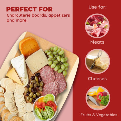 Mini Bamboo Cutting Board – 6 x 9 Inch Small Cutting Board for Easy Storage | Perfect Bar Prep Board for Garnishes, Snacks & Quick Kitchen Tasks | Compact, Durable, Sustainable Bamboo