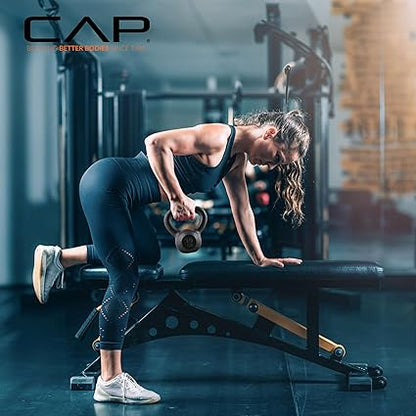 CAP Barbell Black Cast Iron Kettlebell Single or Set  10-80 Lbs