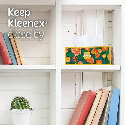 Kleenex Ultra Soft Facial Tissues, 1 Flat Box, 120 Tissues per Box, 3-Ply, Packaging May Vary