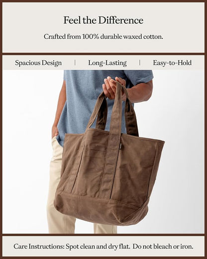 Cozy Earth Waxed Canvas Tote