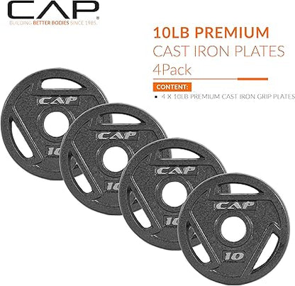 CAP Barbell 2-Inch Olympic Grip Weight Plate  Multiple Options