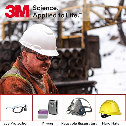 3M Safety Glasses 11873-00000-20, Virtua CCS, ANSI Z87, Anti-Fog, Gray Lens, Black Frame, Corded Ear Plug Control System, Removable Foam Gasket
