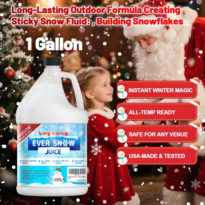 Hakuta Flakes Snow Machine Fluid, Long-Lasting Snow Juice 1 Gallon