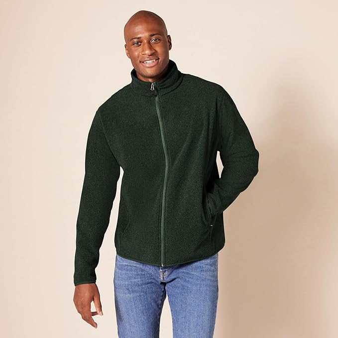 Essentials Men's Full-Zip Fleece Jacket (Available in Big & Tall)