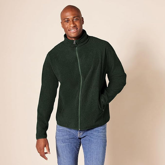 Essentials Men's Full-Zip Fleece Jacket (Available in Big & Tall)