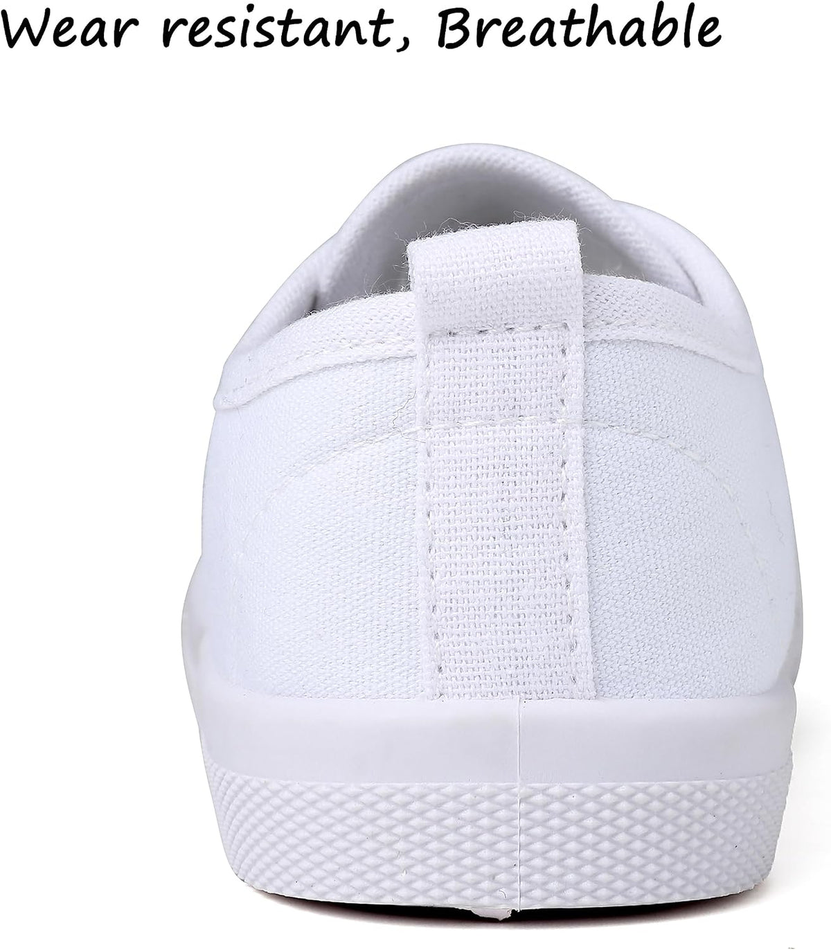 Toddler Canvas Slip-On Sneakers, White