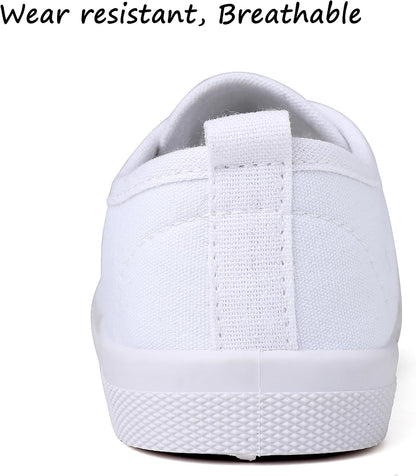 Toddler Canvas Slip-On Sneakers, White