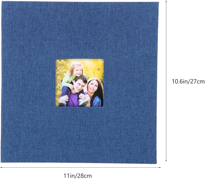 Creative Linen Photo Album DIY Photo Book for Family Travel Memories Self-Adhesive Pages for for Weddings Graduations and Special Moments