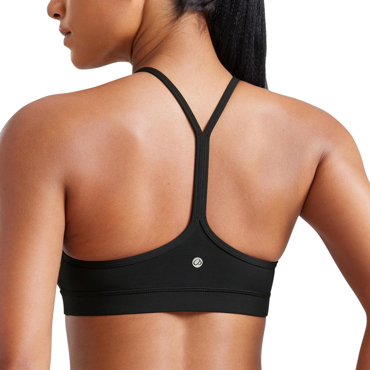 This CRZ YOGA sports bra offers soft, stretchy fabric with light support for yoga and workouts.
