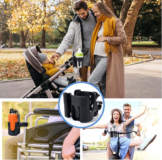 Stroller Cup Holder with Phone Holder - Compatible with All Bugaboo Strollers, Fits Most Cups, Bugaboo Butterfly Accessories
