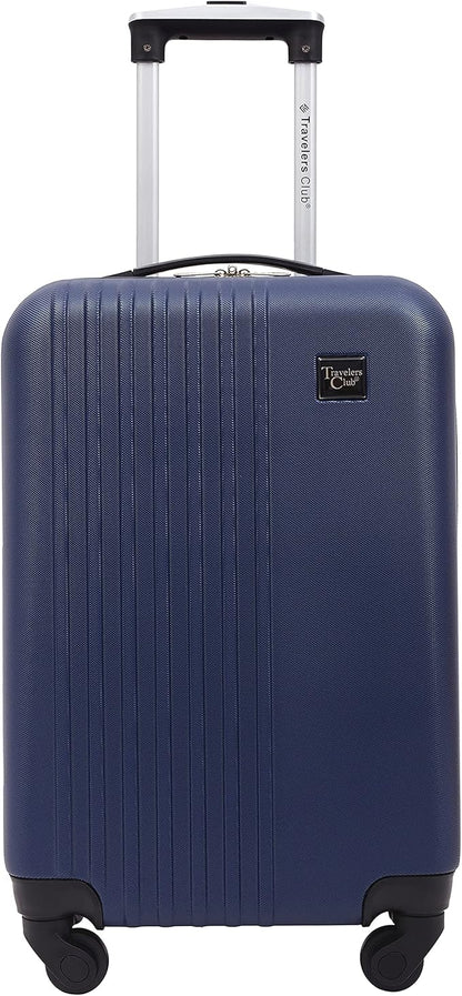 Travelers Club Cosmo Hardside Spinner Luggage, Navy Blue, Carry-On 20-Inch