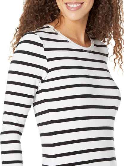 Essentials Women's Regular-Fit Long-Sleeve Crewneck T-Shirt (Available in Plus Size)