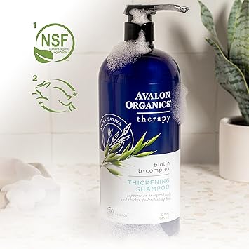 Avalon Organics Therapy Biotin B-Complex Thickening Shampoo, 32 oz
