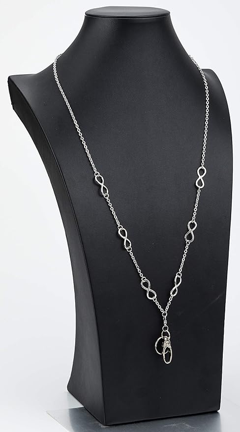 2 Pack Women's Fashion Lanyard Necklace Chain Lanyard Super Strong for Keys Badge Holder (06)