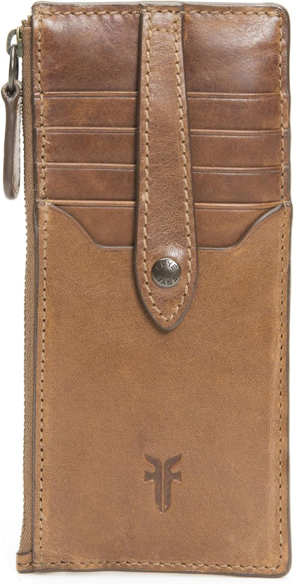 Frye Women's Melissa Snap Card Wallet, Stylish Design with Holder & Slots, Compact for Purse