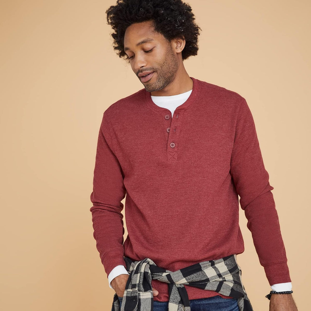 Hanes Mens T-Shirts, Men's Beefyt Henley Shirts, Men's Cotton Long Sleeve Shirts .