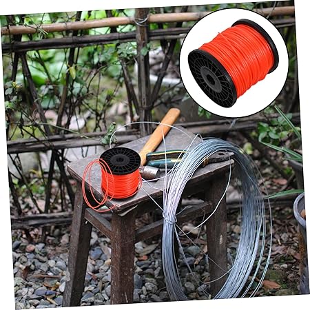 Grass Trimmer Line 100 2.4mm Diameter Nylon Lawn Mower Cutting String Universal Compatibility Easy to Use Replacement Spool