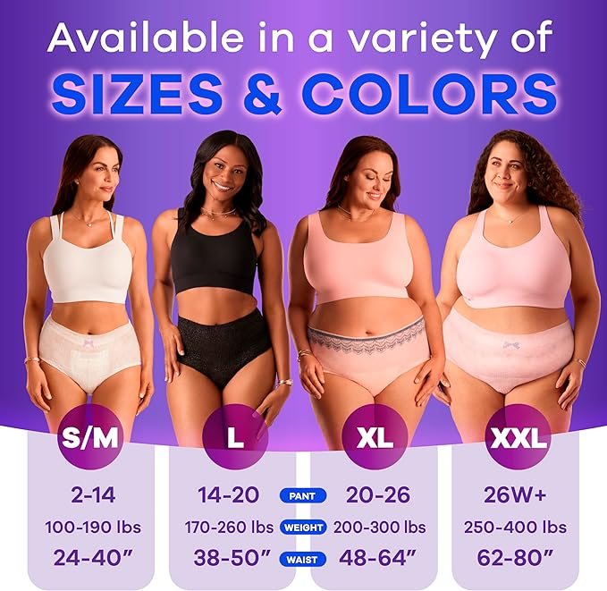 Always Discreet Incontinence  Postpartum Incontinence Underwear for Women, SmallMedium, Maximum Protection, 32 Count