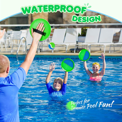 Toss and Catch Ball Set Upgraded - Kids Toys Beach Toys Baseball Games - Sturdy & Water-Resistant for Outdoor Pool Yard Games - Classic Gift for Boys Girls 3 4 5 6 7 8 9 10 11 12+ Years