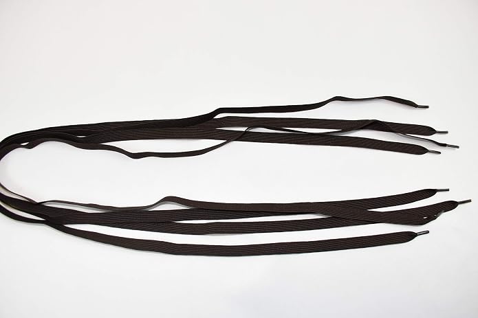 Mercer Wide-Elastic Shoelaces, Brown, 36" - 2 Pair