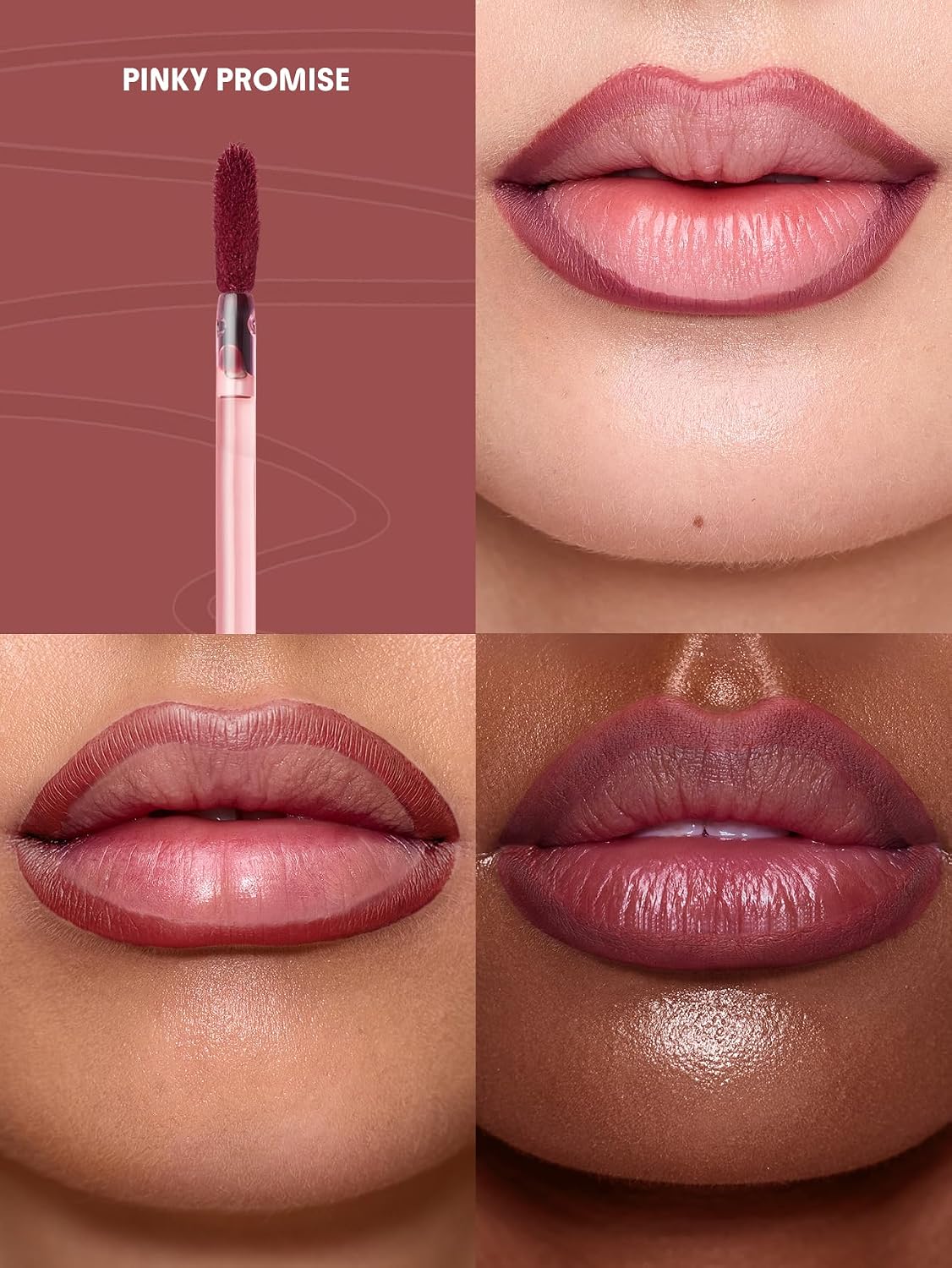 SHEGLAM Fall In Line Peel Off Lip Liner Stain Long Lasting Transfer-proof Nude Lip Tint-Pinky Promise