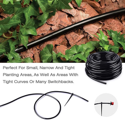MIXC 14 inch Blank Distribution Tubing Drip Irrigation Hose, 50ft Roll