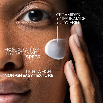 La Roche-Posay Toleriane Double Repair Matte Face Moisturizer, Daily Moisturizer For Oily Skin With Ceramide And Niacinamide For All Skin Tones, Oil Free, Non-Comedogenic, Available with SPF 30 ( No Original Box )