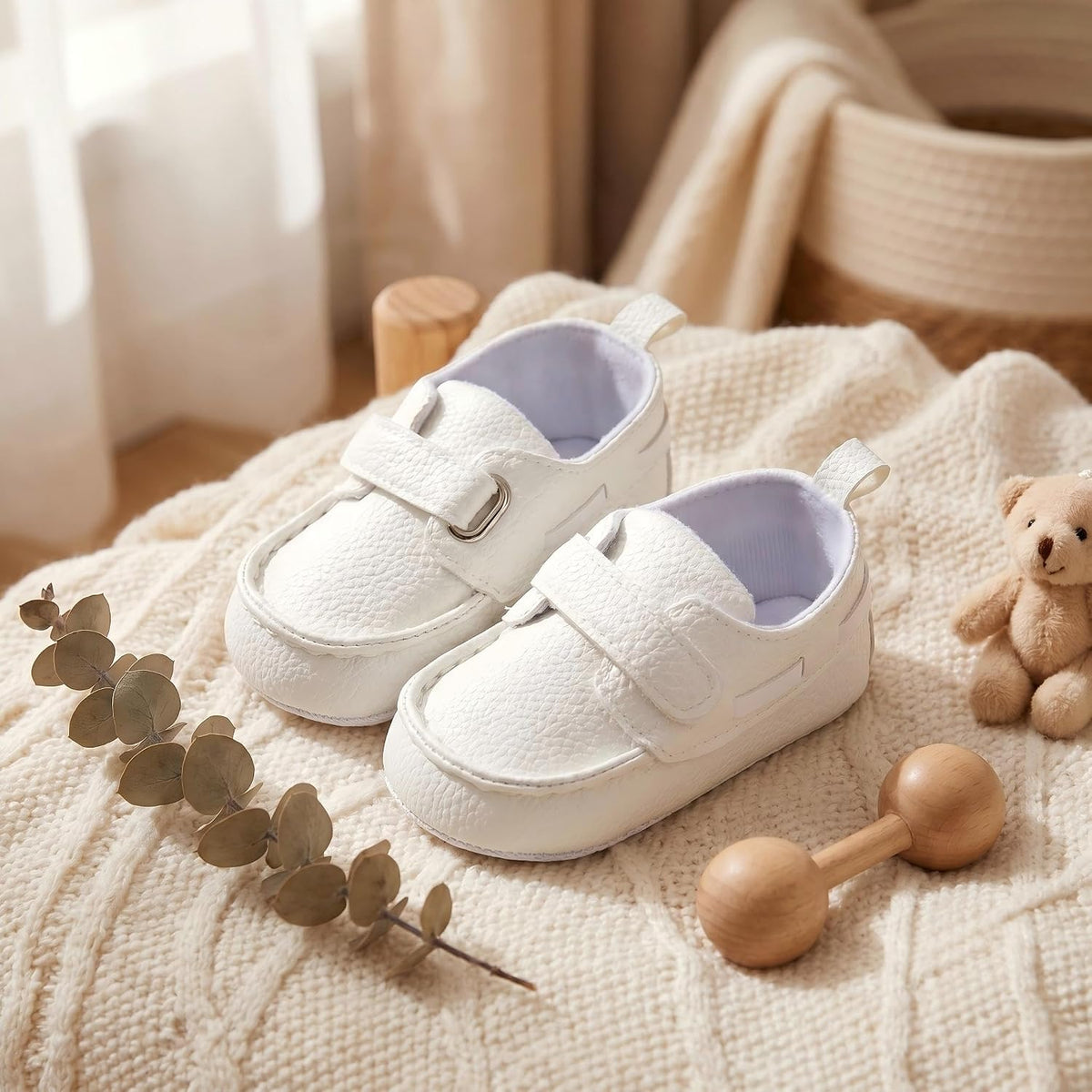 Greceen Infant Boys and Girls Oxford Shoes PU Leather Loafers Dress Shoes are Suitable for Crawling, Wedding Dress, Birthday Parties and Any Occasion
