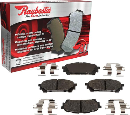 Raybestos R-Line Automotive Replacement Rear Brake Pad Set for Select Ford, Lincoln (MGD1377CH)