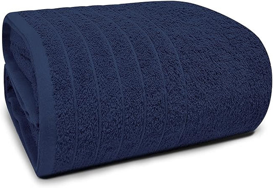 Tens Towels Pack of 1 Jumbo Bath Sheet 40 x 80 Inches, Extra Large  Light Weight, Quicker to Dry, 100 Cotton, Super Soft  Absorbent, Perfect to Wrap Yourself in, Navy
