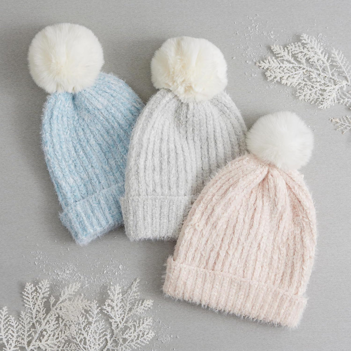 Ribbed Pom-Pom Beanie for girls