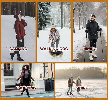 LUOYANXI Fleece Lined Leggings Women - Warm Soft Tummy Control Thermal Thick High Waisted Pants for Cold Winter