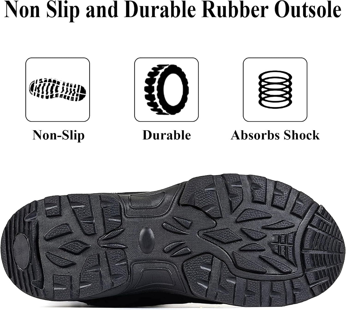 Women's Waterproof Winter Snow Boots Warm Comfortable with Side Zipper - 2025 Fashion Lightweight Hiking boots for Cold Weather Insulated Mid Calf Military Booties