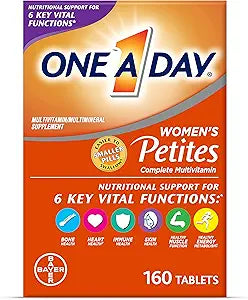 One A Day Womens Petites Multivitamin,Supplement with Vitamin A, C, D, E and Zinc for Immune Health Support, B Vitamins, Biotin, Folate (as folic acid)  more,Tablet, 160 count