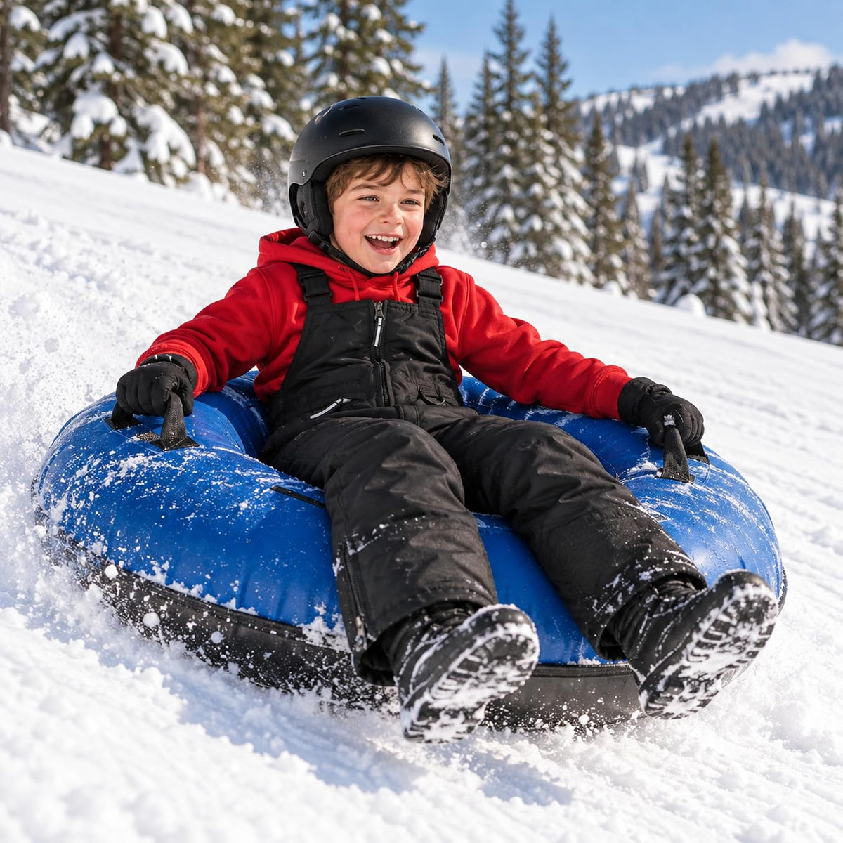 Boys Girls Unisex Classic Ski & Snow Bib Overall Winter Snowsuit Water-Resistant Windproof Outdoor Rain Bib