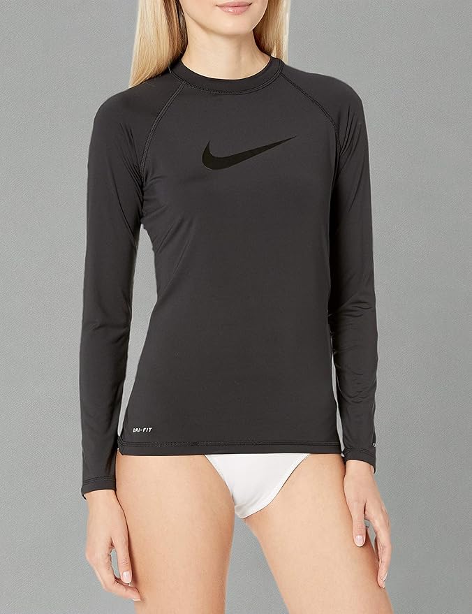 Nike Women's Standard UPF 40+ Long Sleeve Rashguard Swim Tee