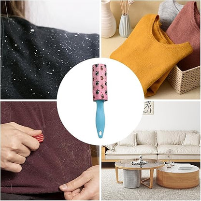 Sticky Hair Lint Roller Lint Roller for Clothes, Extra Sticky Lint Remover Brush Includes 30 Sheets, Lint Cleaner, Portable Pet Hair Remover Clothes Cleaner Roller Clothes Carpet Sofa Furniture, Blue