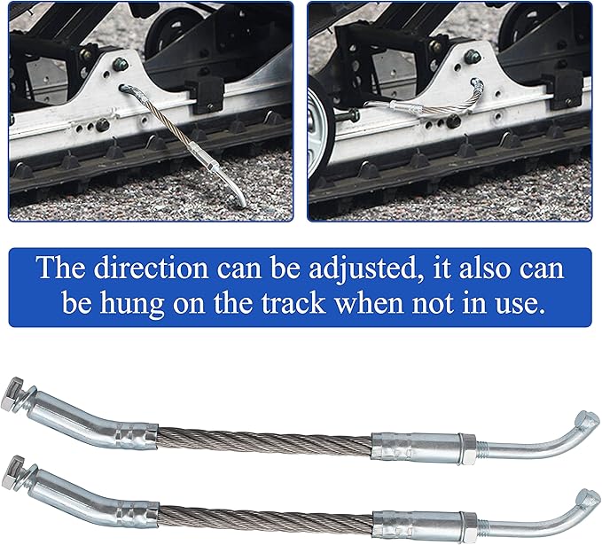 Ice Scratchers Kit Compatible with All Reverse and Non-Reverse Gear Equipped Snowmobiles